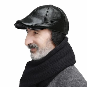 Bret en Cuir Homme - Cache Oreille