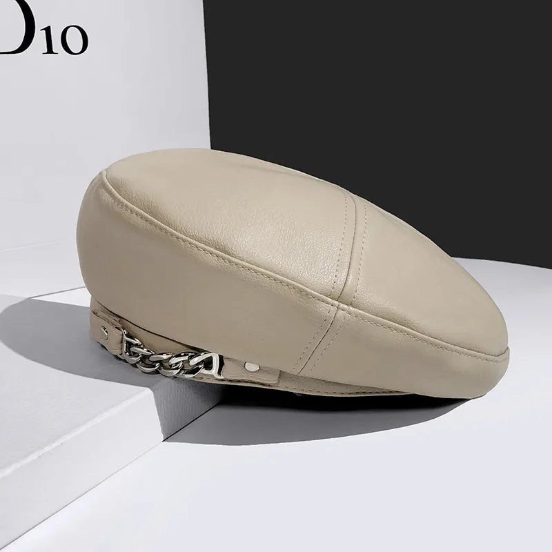 Bret Femme en Cuir avec Chaine