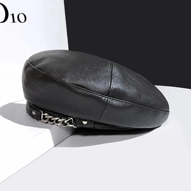 Bret Femme en Cuir avec Chaine