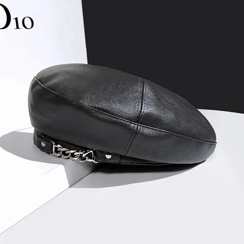 Bret Femme en Cuir avec Chaine