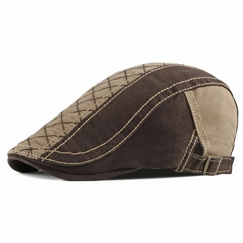 Bret Homme Bicolore en Coton avec Surpiq?res - Duality