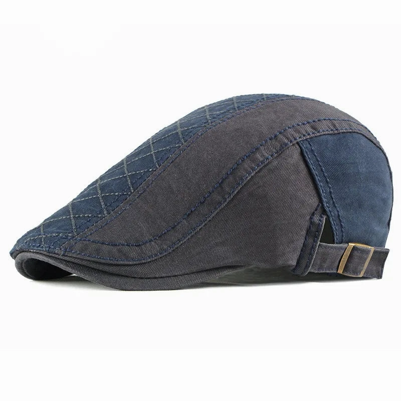 Bret Homme Bicolore en Coton avec Surpiq?res - Duality