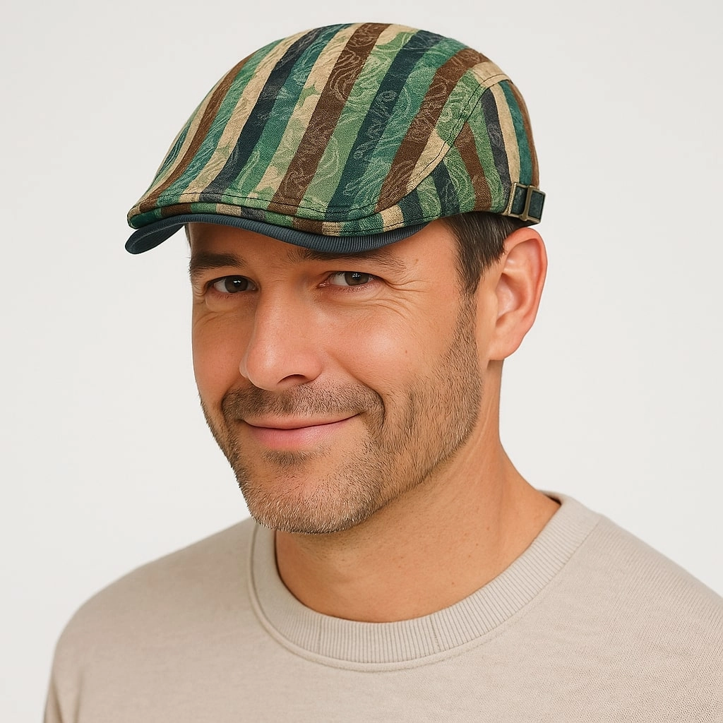 Bret Homme en Coton Raye Multicolore - Stripe