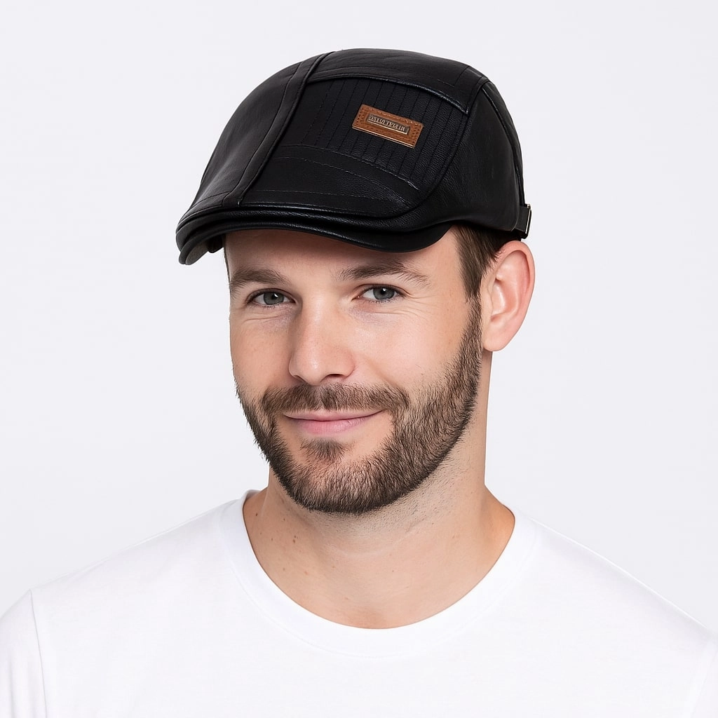 Bret Homme en Cuir avec Dtails Matelasss - Aventura