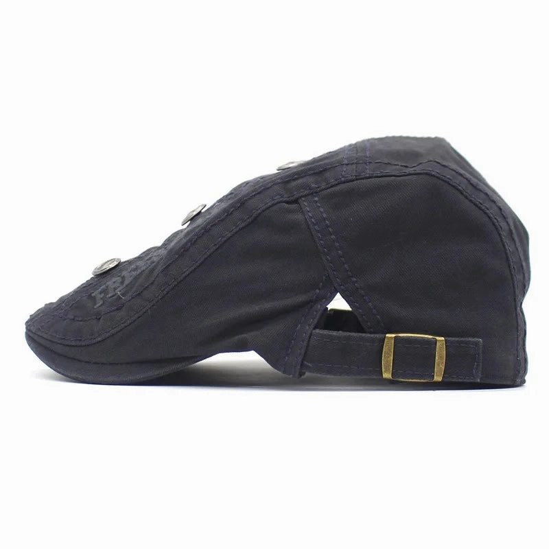 Bret Homme Rglable en Coton avec Broderie et Boutons - Bold