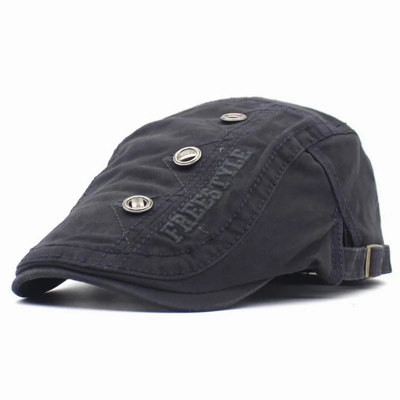 Bret Homme Rglable en Coton avec Broderie et Boutons - Bold