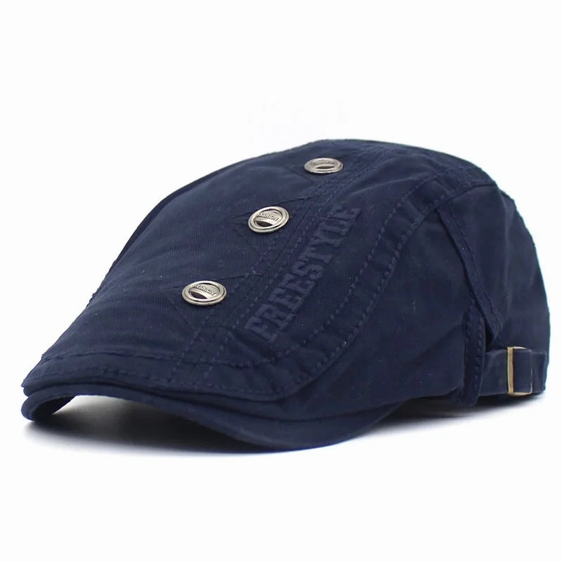 Bret Homme Rglable en Coton avec Broderie et Boutons - Bold