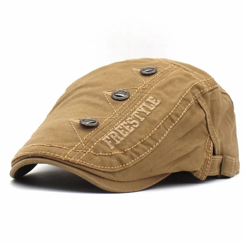 Bret Homme Rglable en Coton avec Broderie et Boutons - Bold