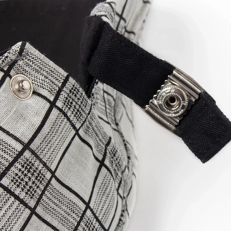 Bret Homme Rglable en Coton avec Motif Carreaux - Pixel