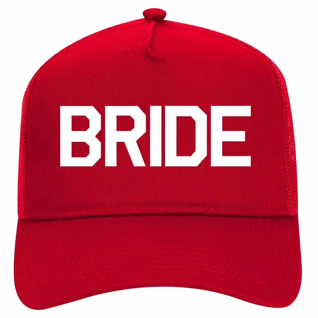 Bride Bachlorette Party Retro Adult 5 Panel Mesh Trucker Hat