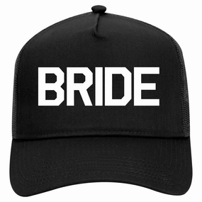 Bride Bachlorette Party Retro Adult 5 Panel Mesh Trucker Hat