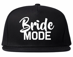 Bride Mode Bridal Mens Snapback Hat