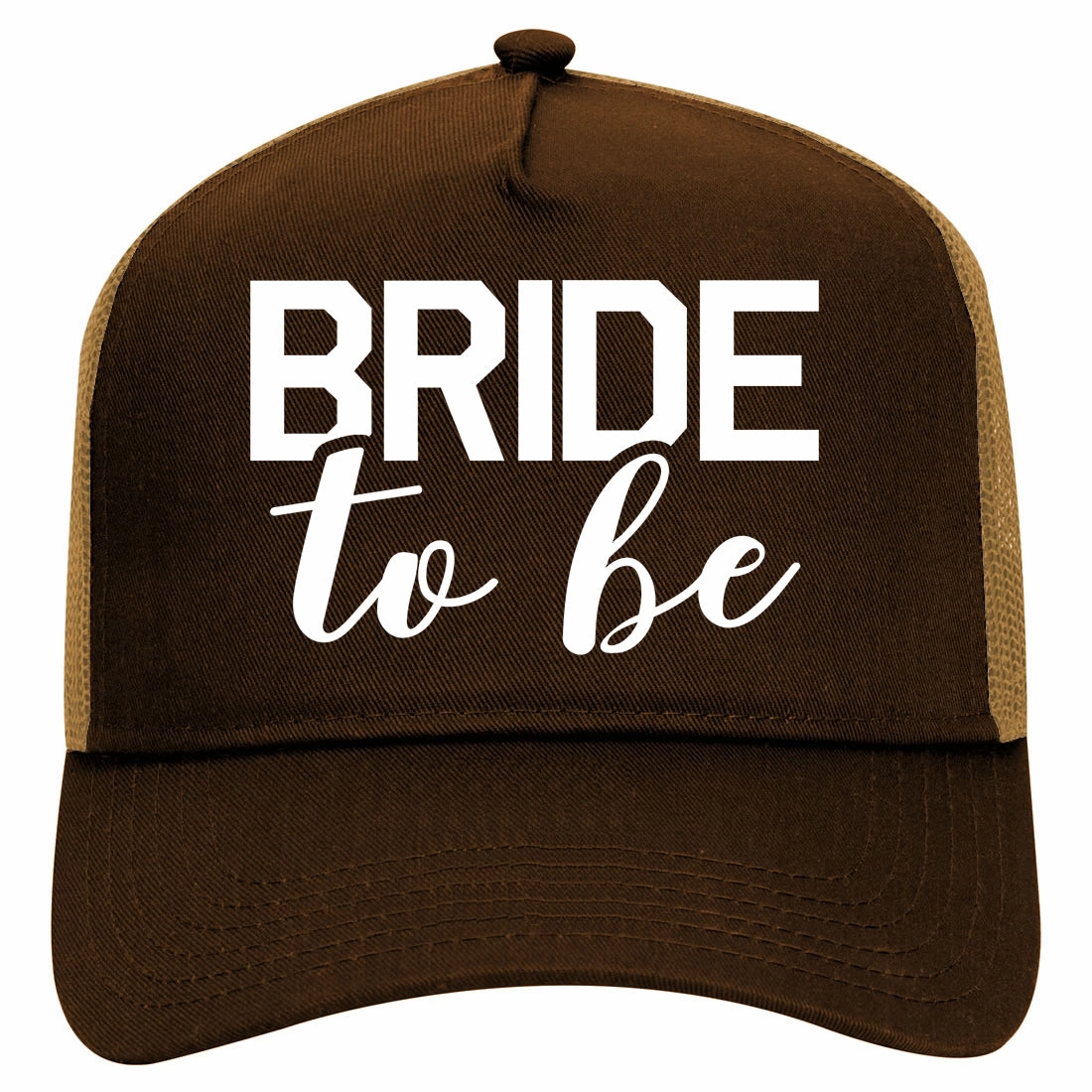Bride To Be Retro Adult 5 Panel Mesh Trucker Hat