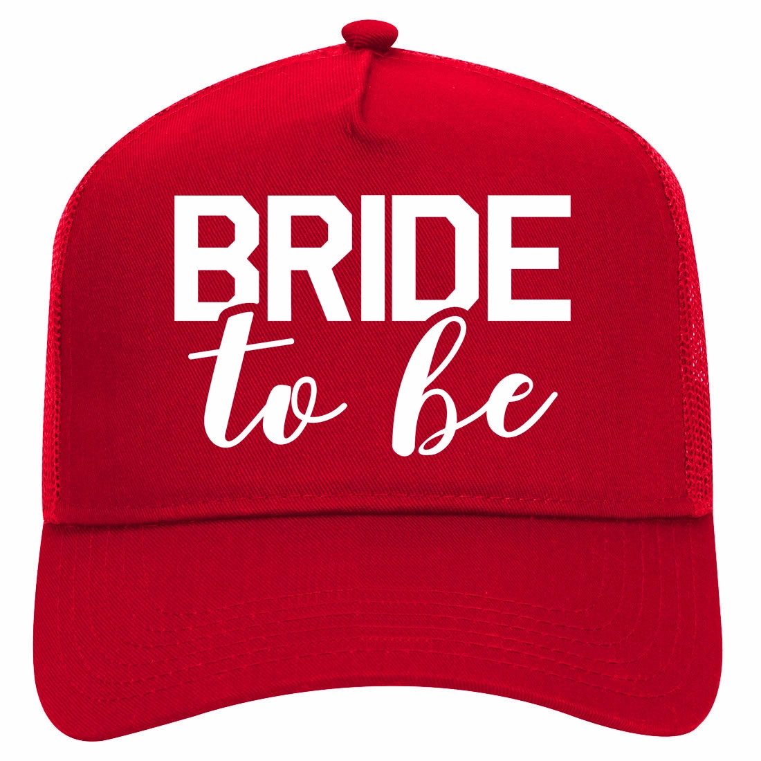 Bride To Be Retro Adult 5 Panel Mesh Trucker Hat