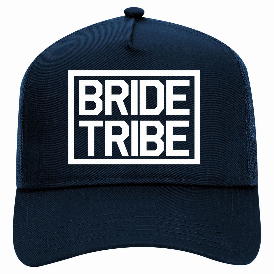 Bride Tribe Bachlorette Party Retro Adult 5 Panel Mesh Trucker Hat