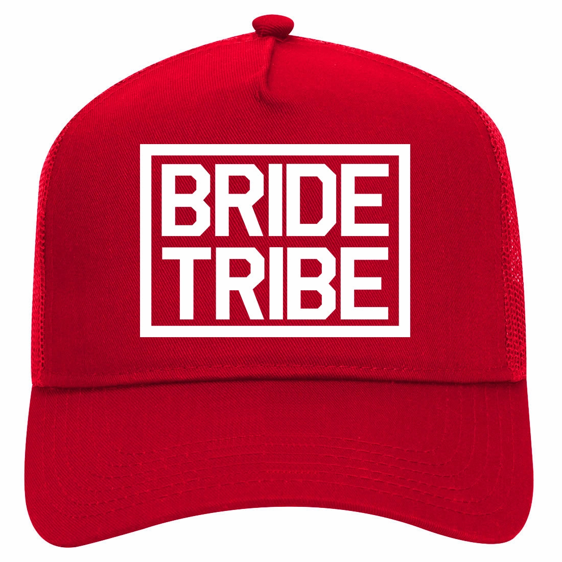 Bride Tribe Bachlorette Party Retro Adult 5 Panel Mesh Trucker Hat