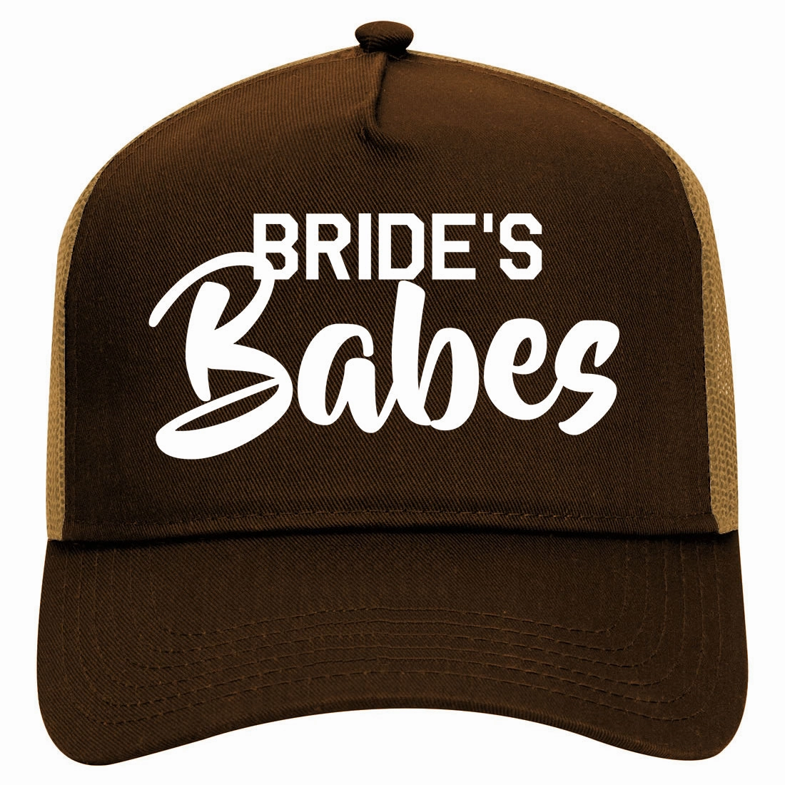 Brides Babes Wedding Retro Adult 5 Panel Mesh Trucker Hat