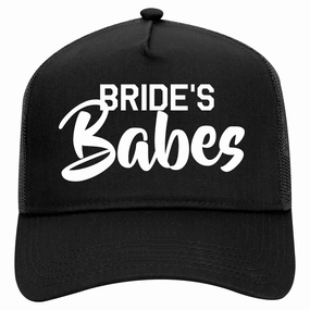 Brides Babes Wedding Retro Adult 5 Panel Mesh Trucker Hat