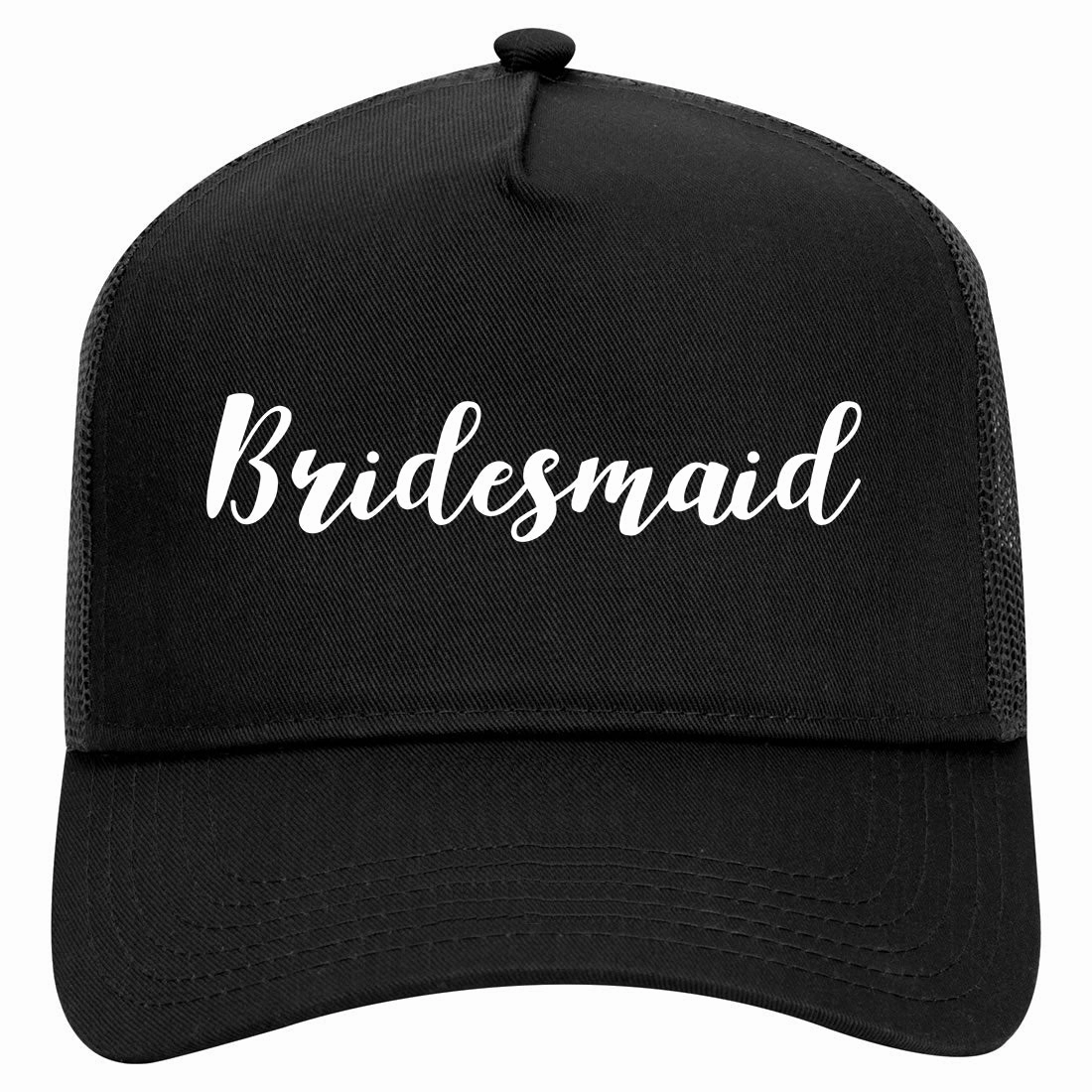 Bridesmaid Bachlorette Party Retro Adult 5 Panel Mesh Trucker Hat