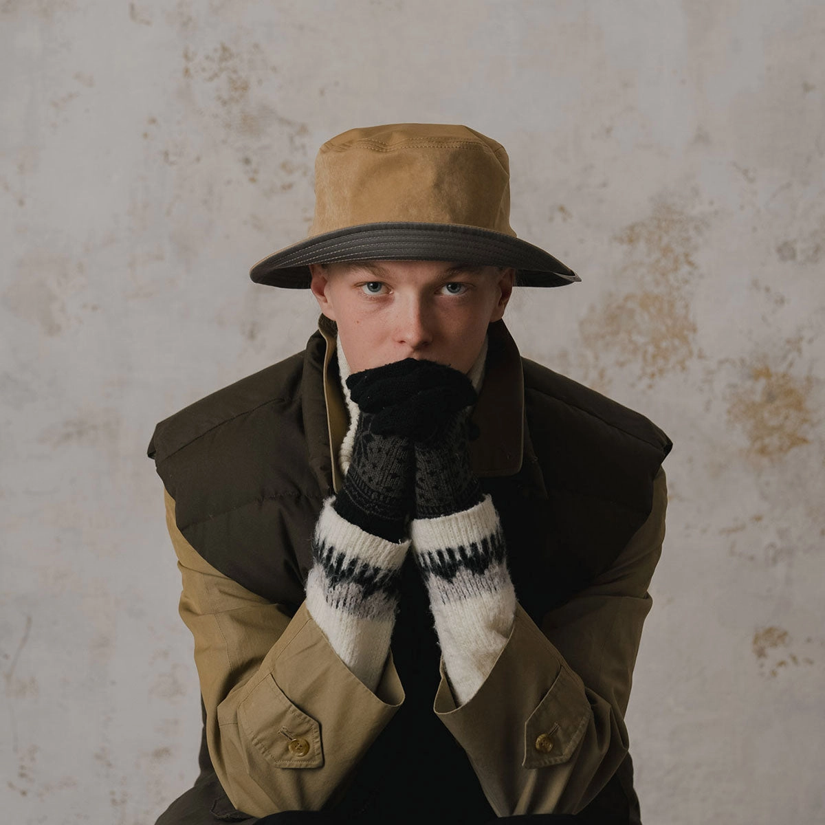 BRIM6.5 BUCKET HAT - Beige