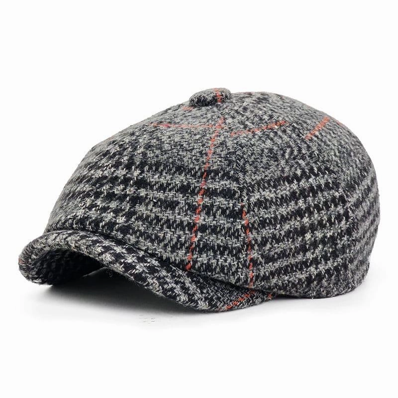 Bristol Tartan Wool Newsboy Cap