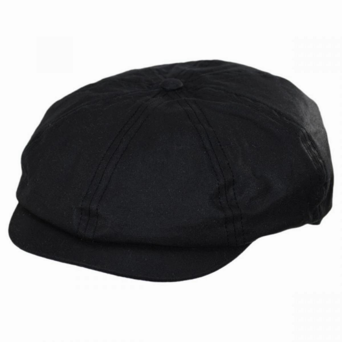 British Millerain Wax Cotton Newsboy Cap