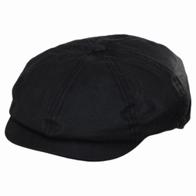 British Millerain Wax Cotton Newsboy Cap