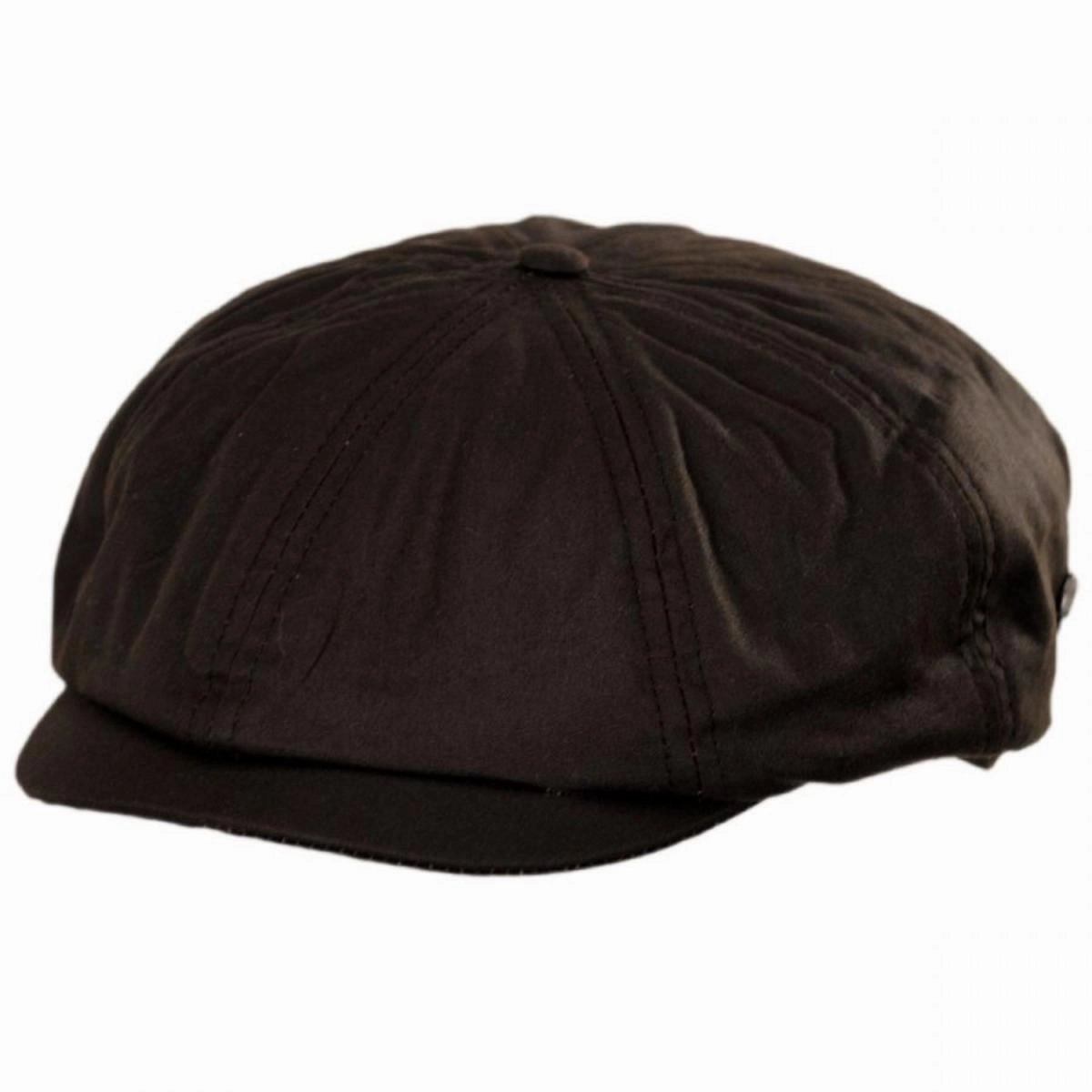 British Millerain Wax Cotton Newsboy Cap