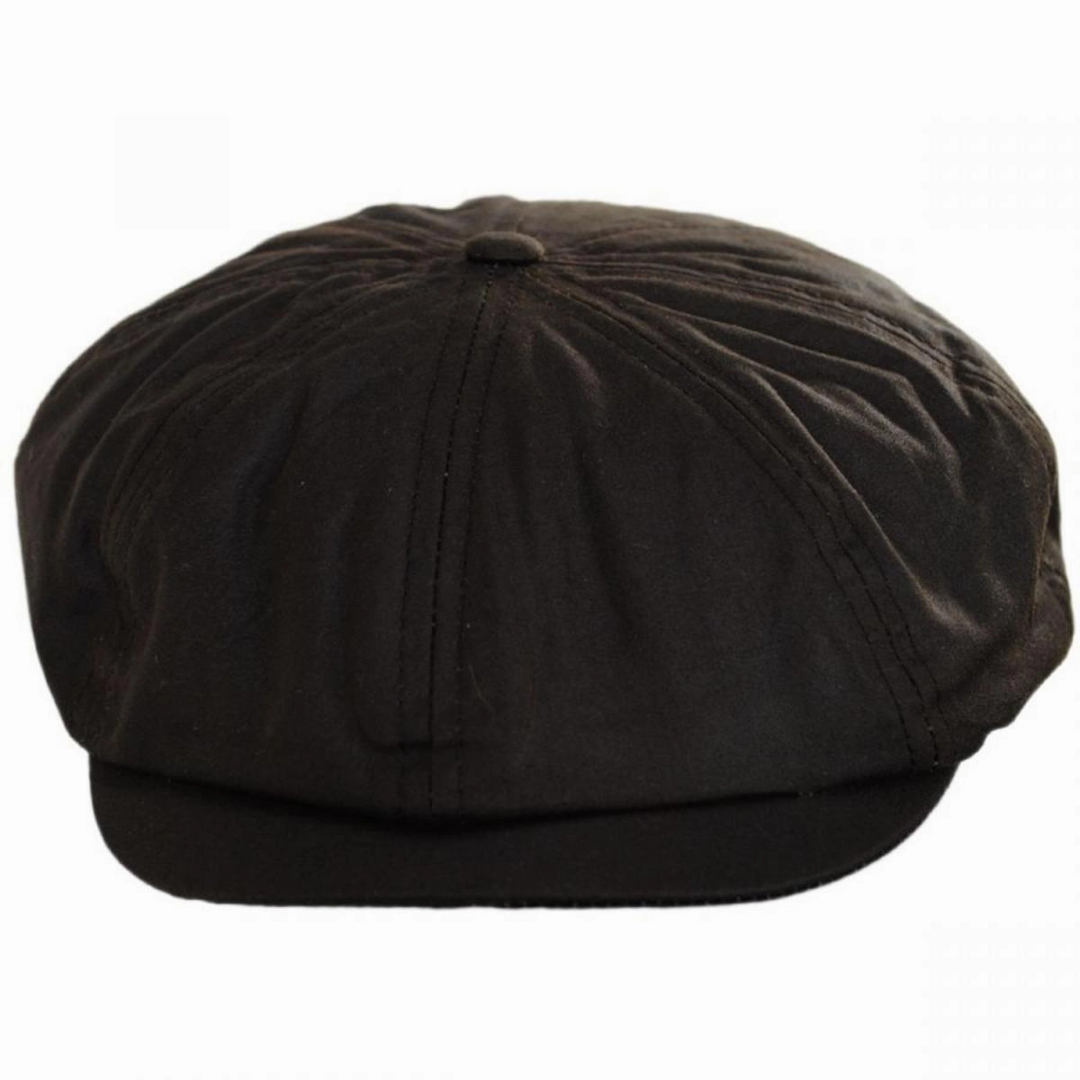 British Millerain Wax Cotton Newsboy Cap