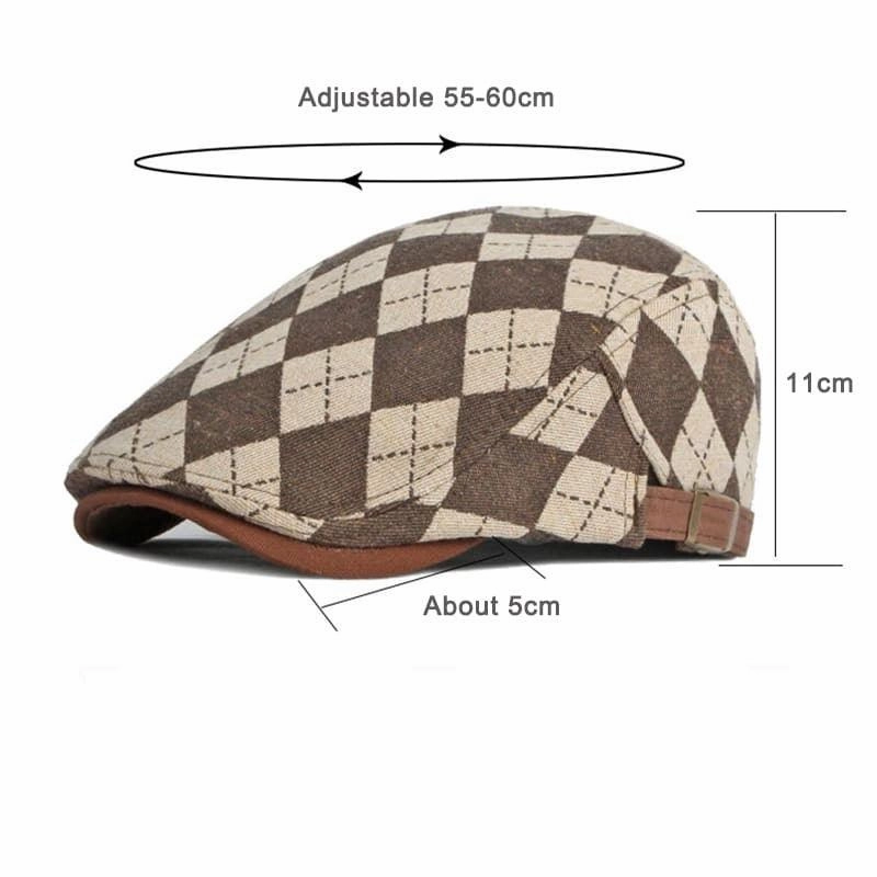 Brixton Vintage Diamonds Flat Cap