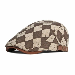 Brixton Vintage Diamonds Flat Cap