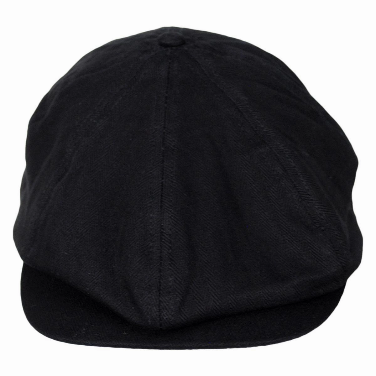 Brood Baggy Cotton Herringbone Newsboy Cap