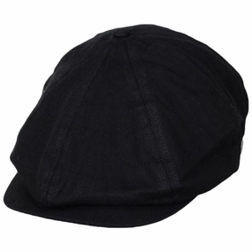 Brood Baggy Cotton Herringbone Newsboy Cap
