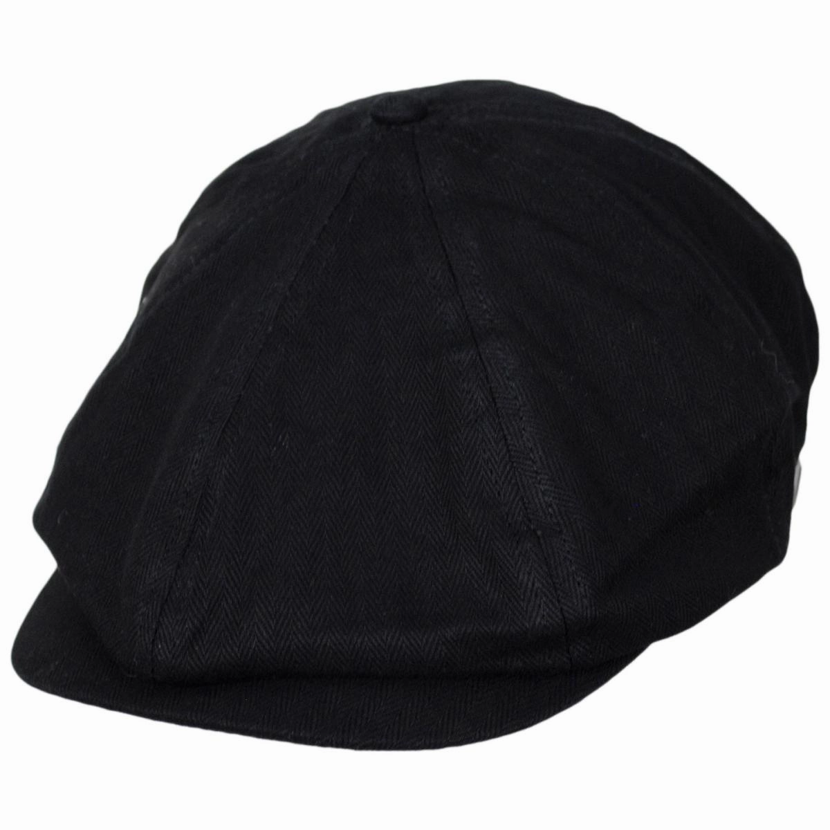 Brood Baggy Cotton Herringbone Newsboy Cap