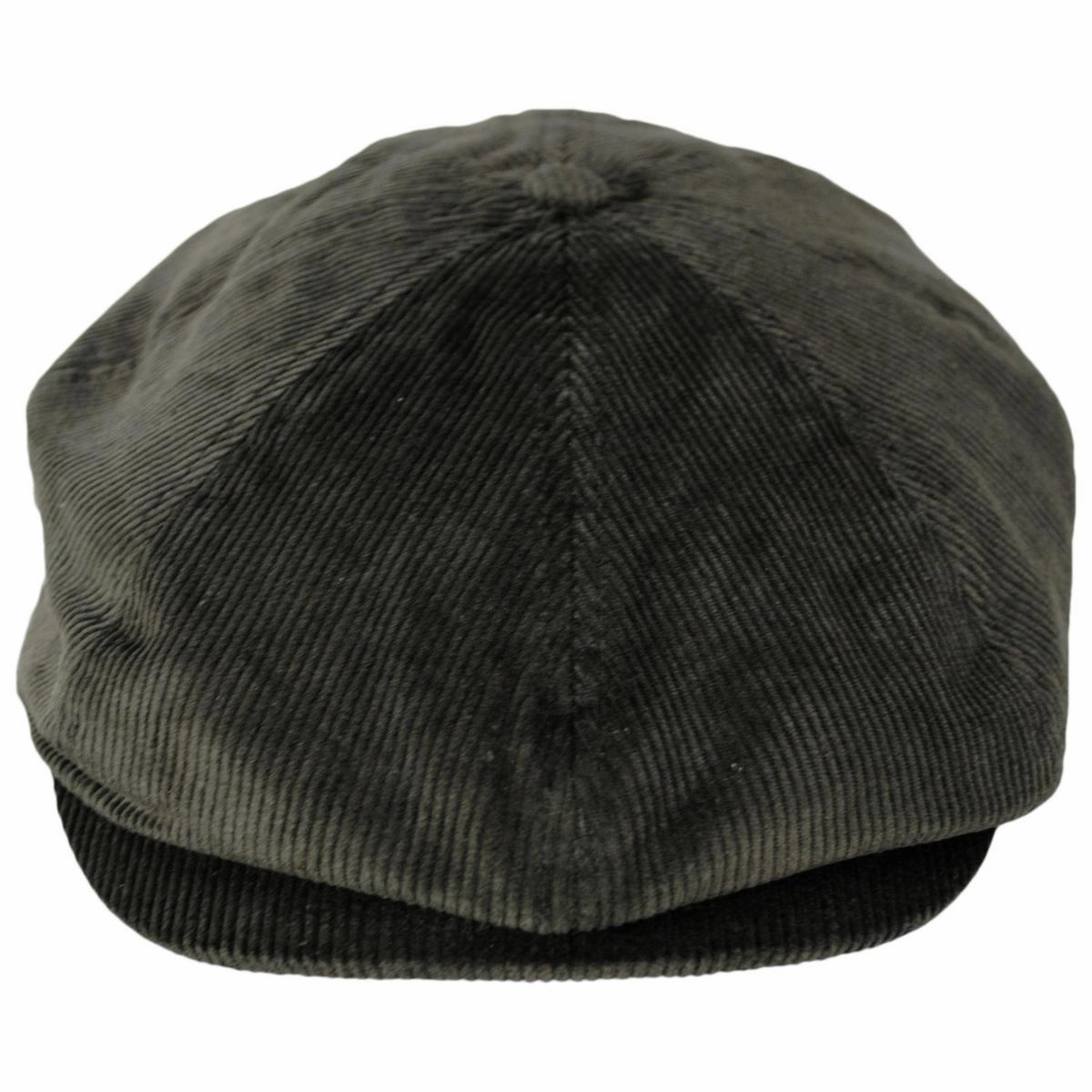 Brood Corduroy Newsboy Cap - Moss Green