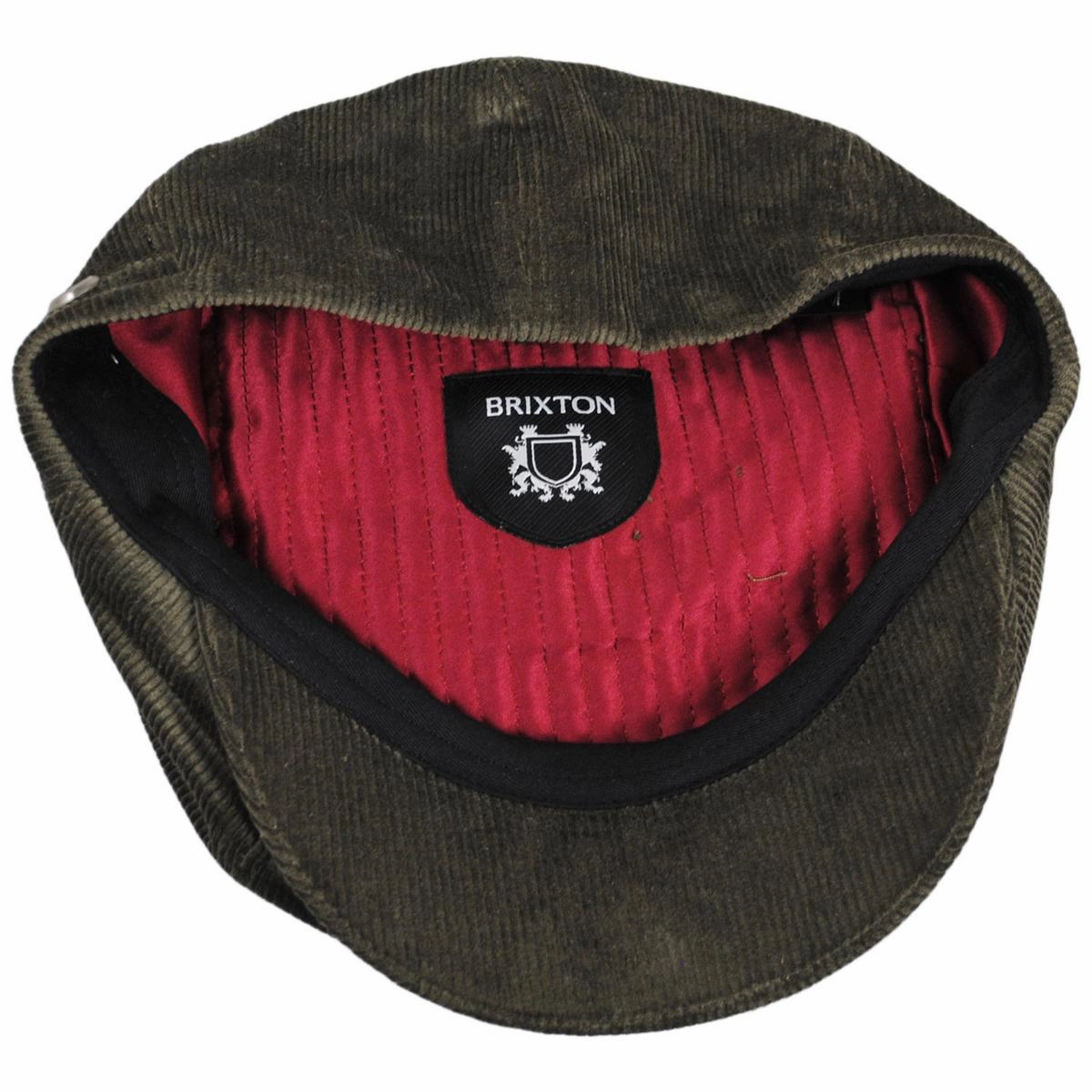 Brood Corduroy Newsboy Cap - Moss Green