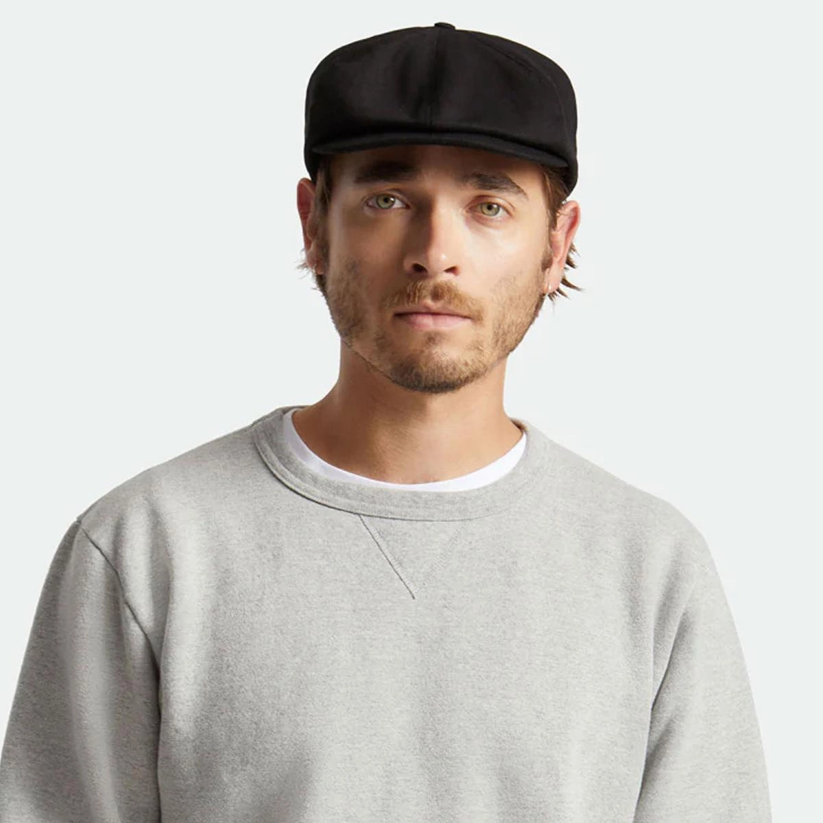 Brood Cotton Canvas Sherpa Lined Newsboy Cap