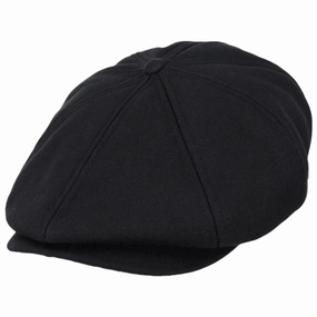 Brood Cotton Canvas Sherpa Lined Newsboy Cap