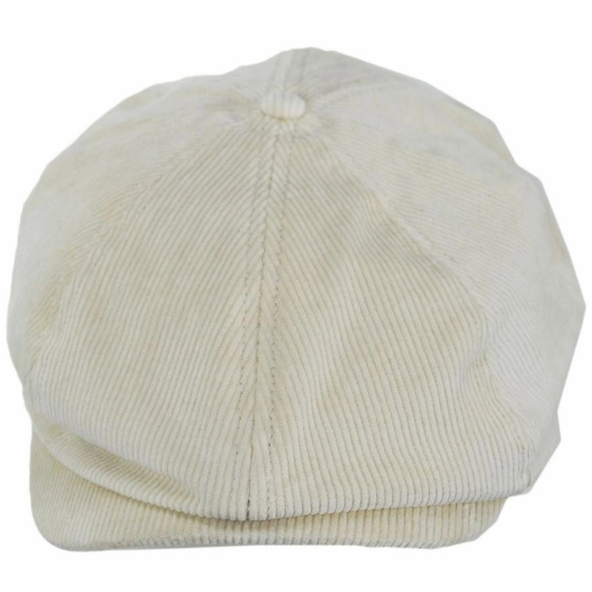 Brood Cotton Corduroy Newsboy Cap - White Cap