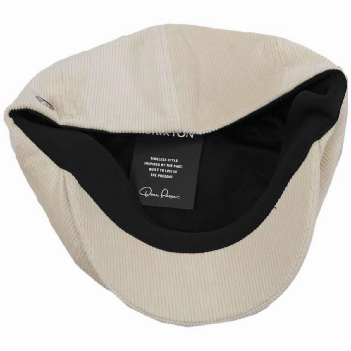 Brood Cotton Corduroy Newsboy Cap - White Cap