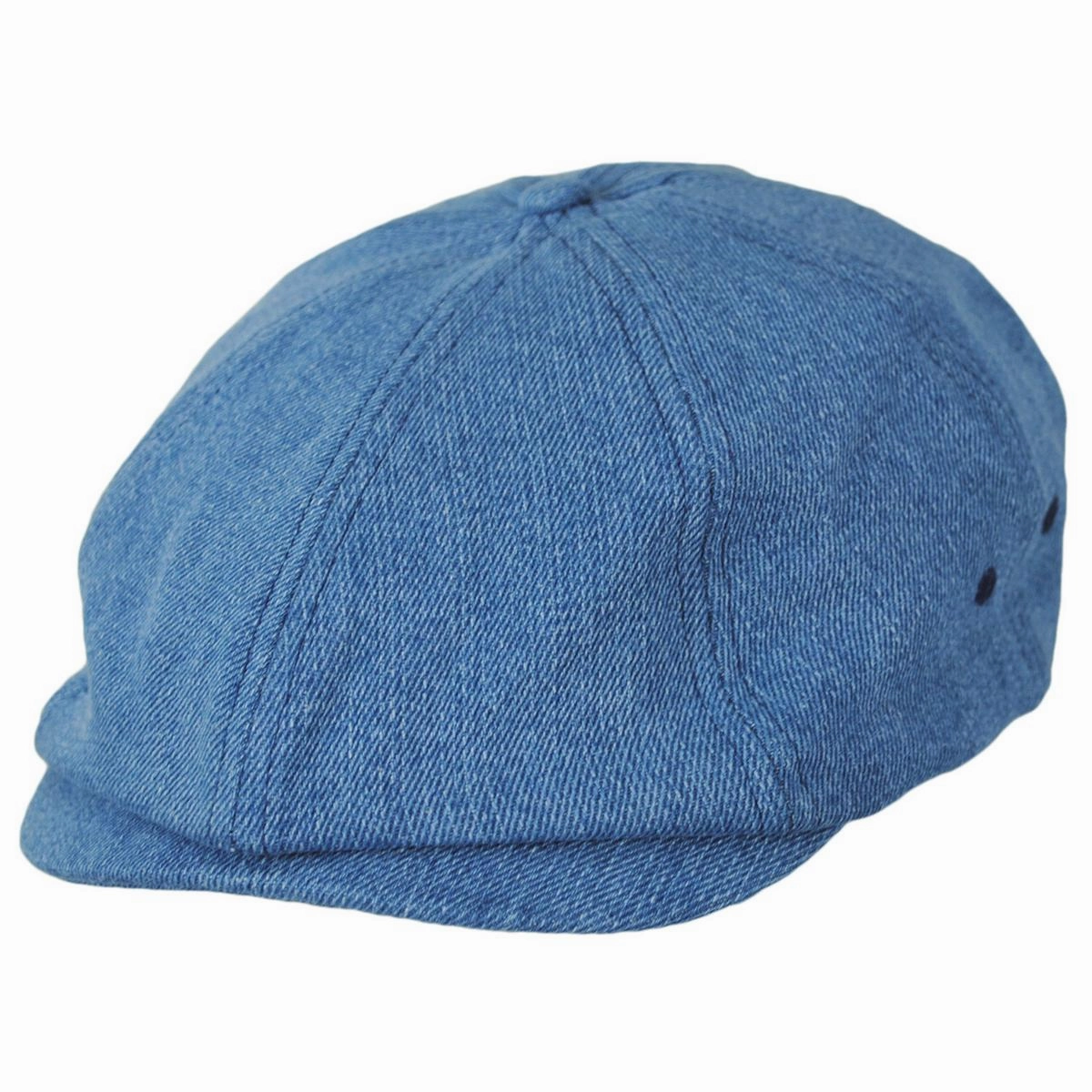 Brood Cotton Denim Lightweight Newsboy Cap