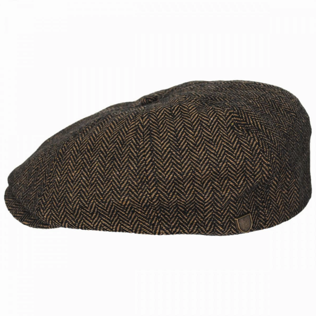 Brood Herringbone Wool Blend Newsboy Cap