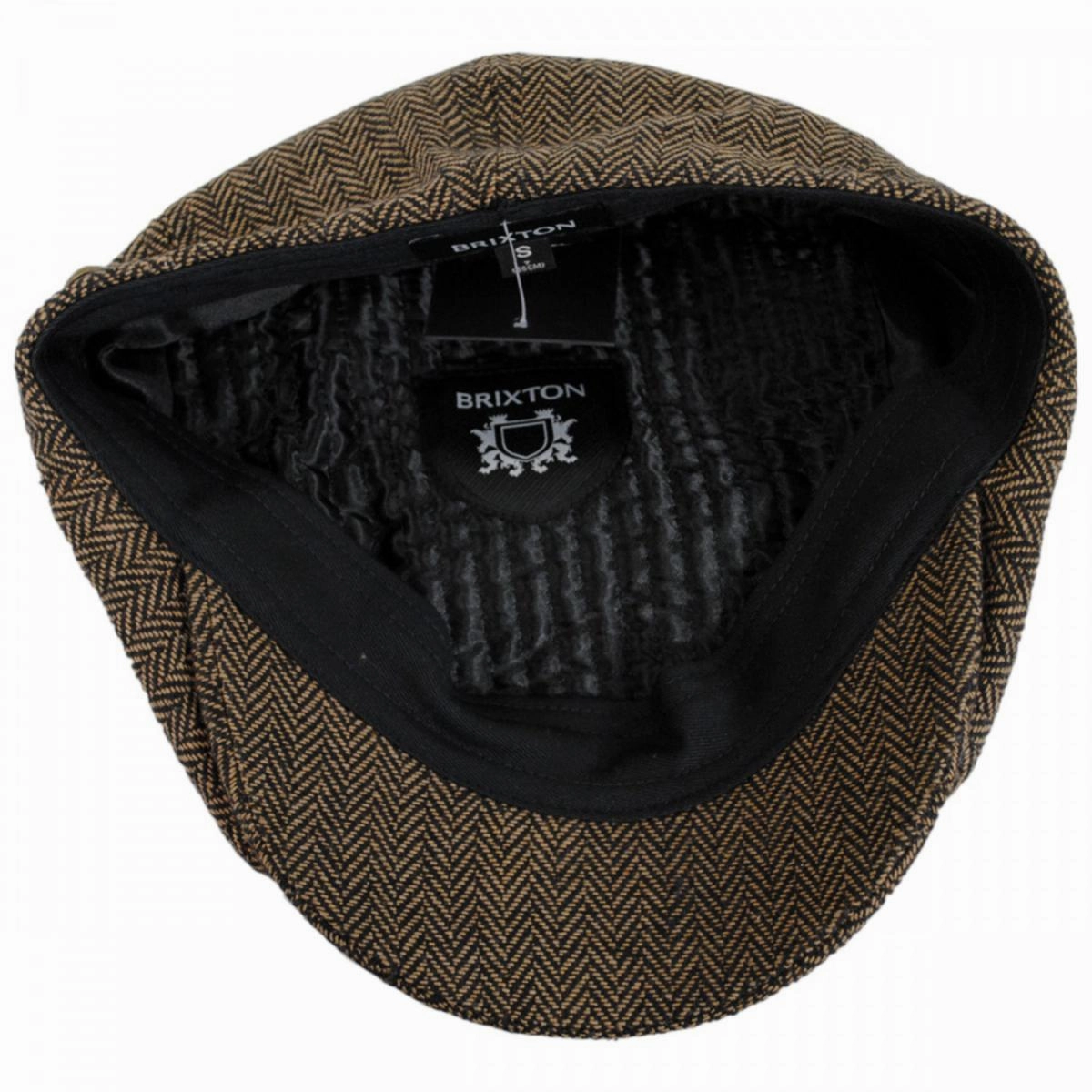 Brood Herringbone Wool Blend Newsboy Cap