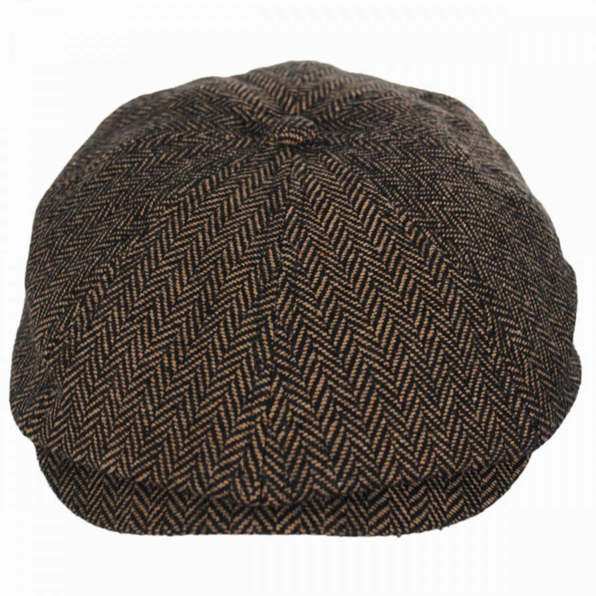 Brood Herringbone Wool Blend Newsboy Cap