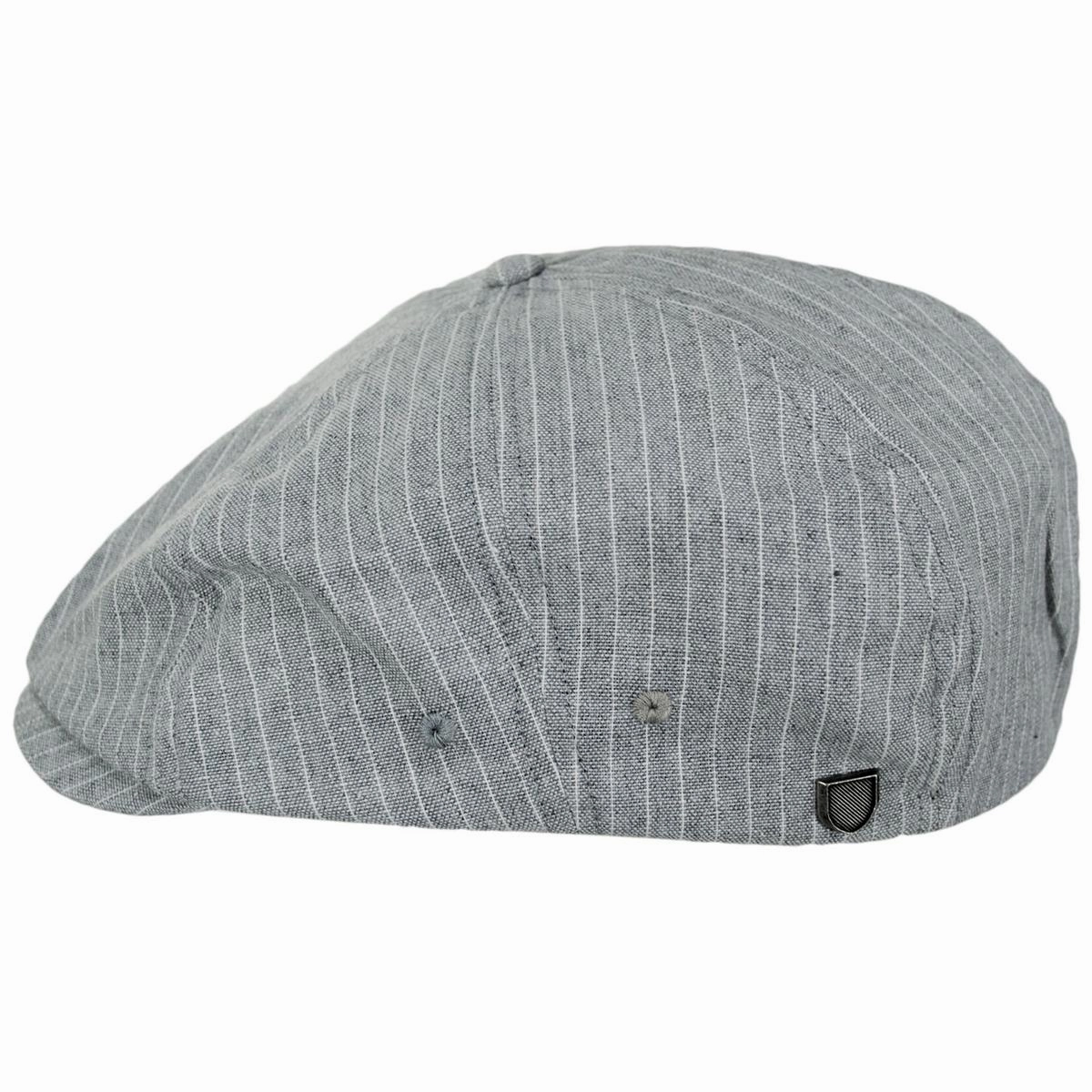 Brood Lightweight Cotton Chambray Striped Newsboy Cap