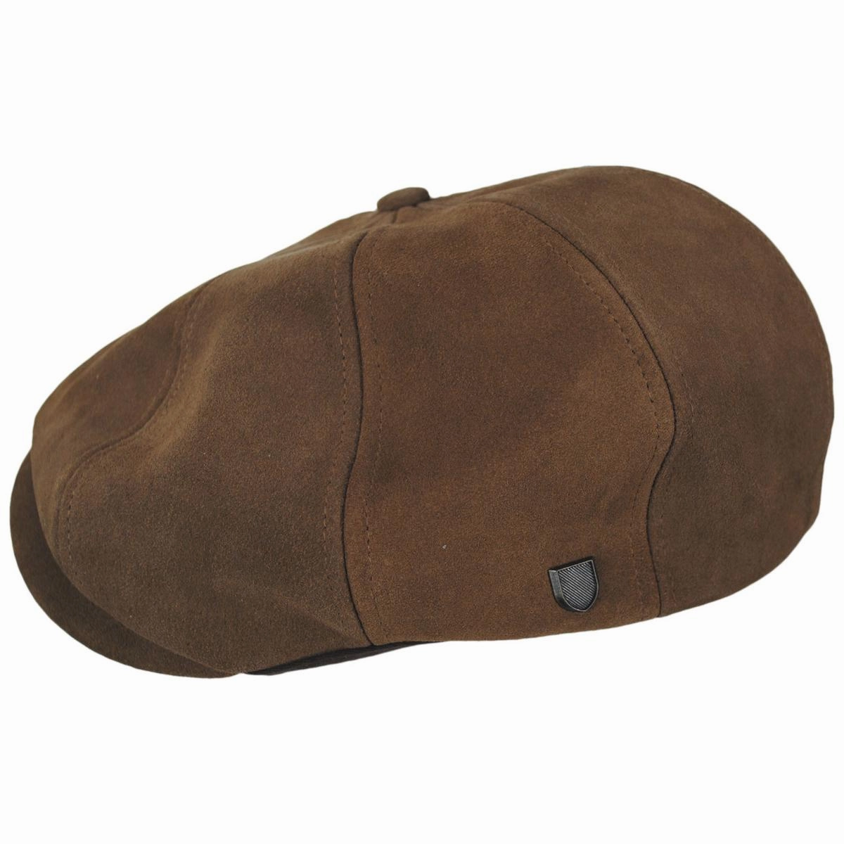 Brood Reserve Suede Leather Newsboy Cap