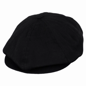 Brood Tonal Herringbone Cotton Newsboy Cap