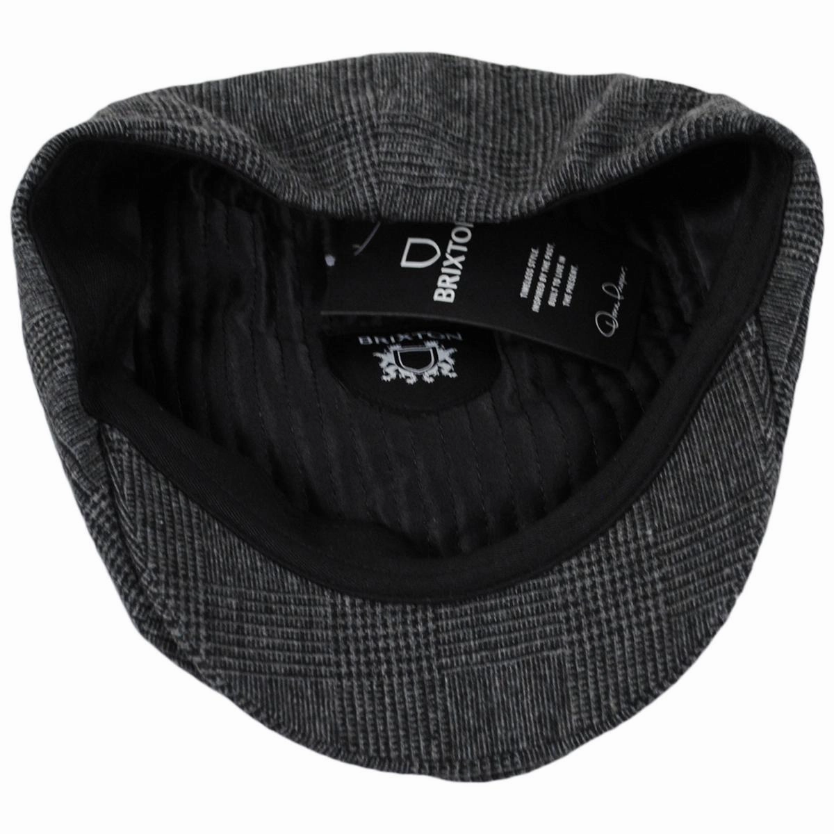 Brood Wool Blend Glen Plaid Newsboy Cap - Charcoal