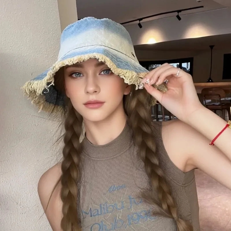 Brookland Faded Denim Bucket Hat