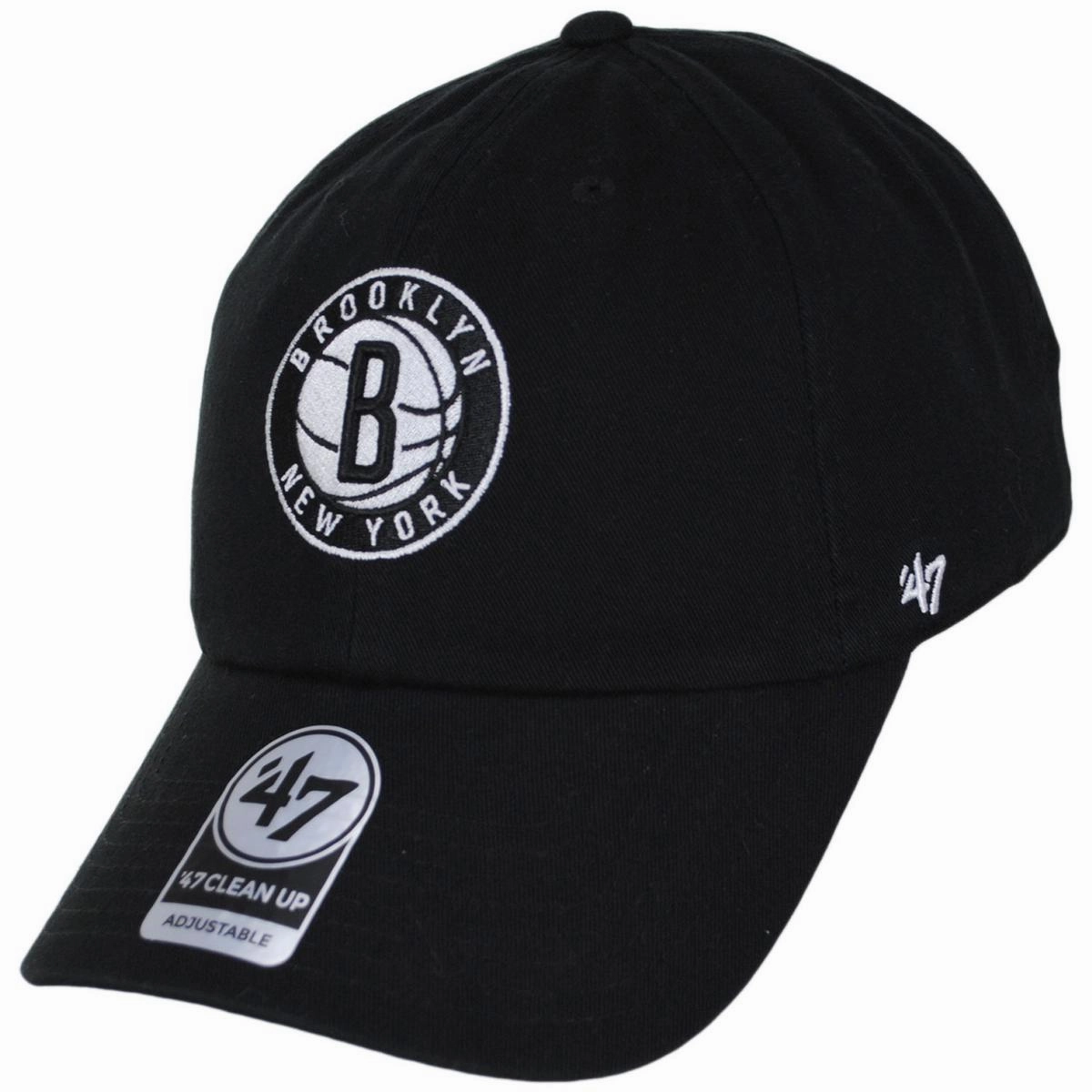 Brooklyn Nets NBA Clean Up Strapback Baseball Cap Dad Hat